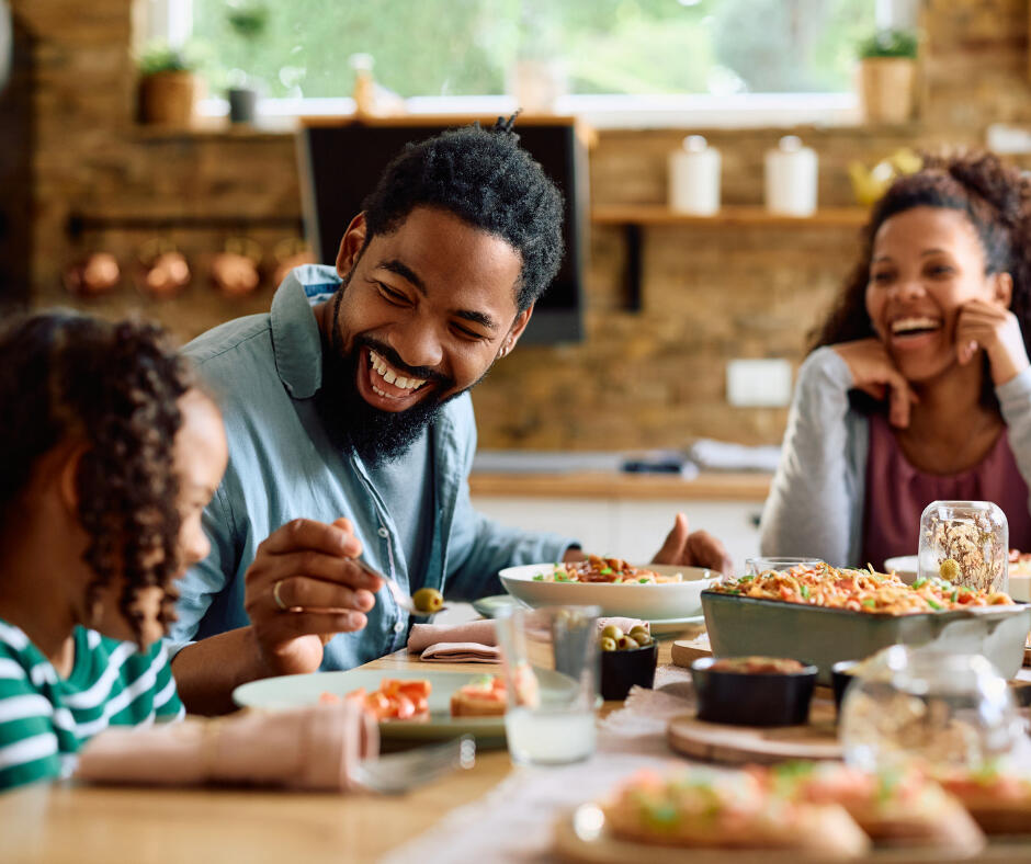Family enjoying their trip at destination
